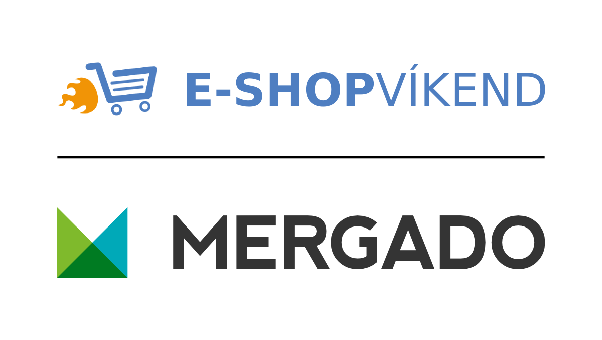 E-shop víkend a pan Mergado, ilustrace, loga