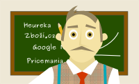 Pan Mergado jako učitel ve škole, ilustrace