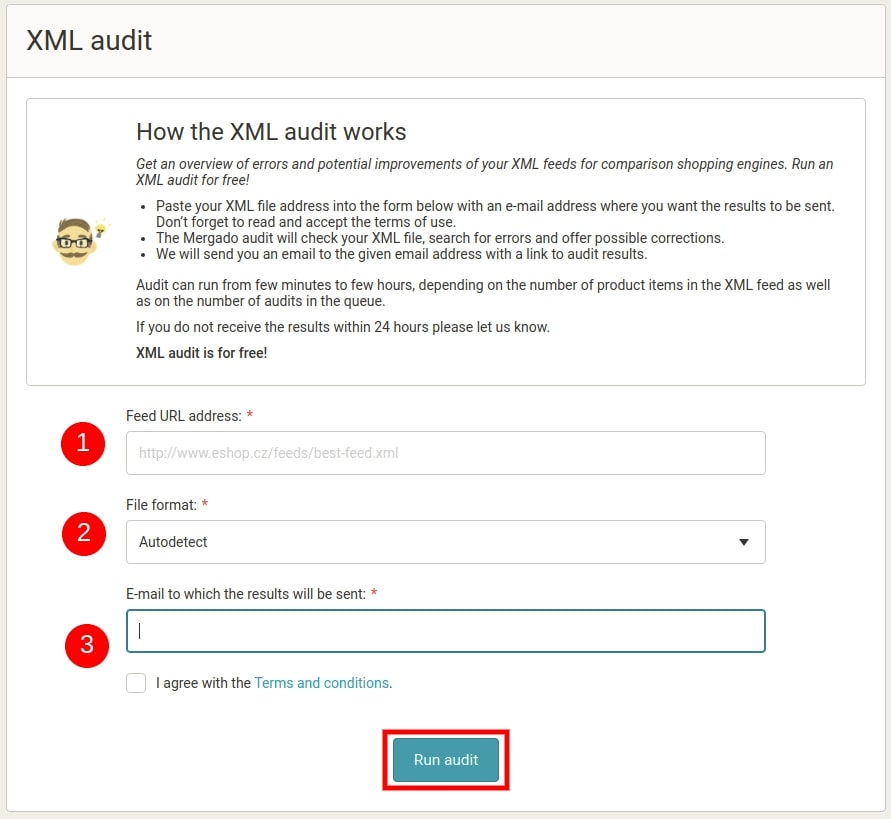 New audit page
