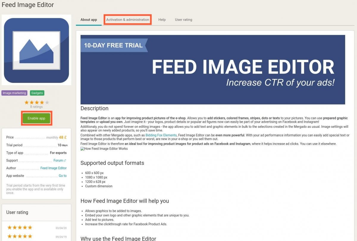 feed image editor preview