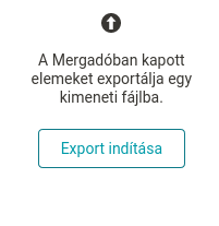 Tlačítko Export vstupních dat na stránce Přegenerování.